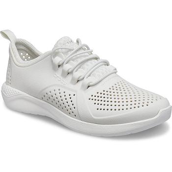 Crocs LiteRide Pacer Clog Biele - Detske Dreváky